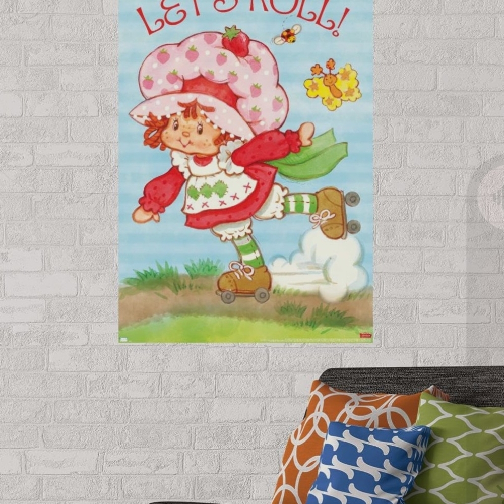 Let's Roll Poster - Red and Green